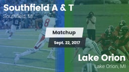Matchup: Southfield vs. Lake Orion  2017