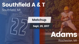 Matchup: Southfield vs. Adams  2017