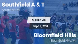 Matchup: Southfield vs. Bloomfield Hills  2018
