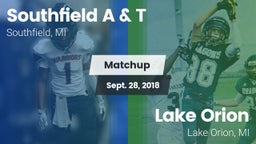 Matchup: Southfield vs. Lake Orion  2018