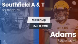 Matchup: Southfield vs. Adams  2018