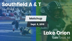 Matchup: Southfield vs. Lake Orion  2019