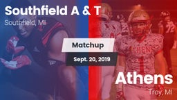 Matchup: Southfield vs. Athens  2019