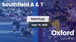 Matchup: Southfield vs. Oxford  2020