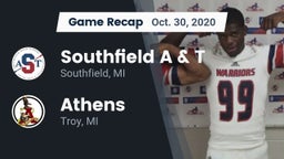 Recap: Southfield A & T vs. Athens  2020