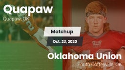 Matchup: Quapaw vs. Oklahoma Union  2020