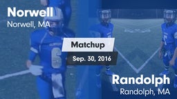 Matchup: Norwell vs. Randolph  2016