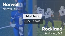 Matchup: Norwell vs. Rockland   2016