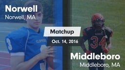 Matchup: Norwell vs. Middleboro  2016