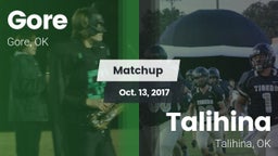 Matchup: Gore vs. Talihina  2017