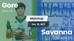 Matchup: Gore vs. Savanna  2017