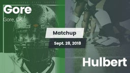 Matchup: Gore vs. Hulbert 2018