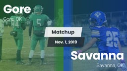 Matchup: Gore vs. Savanna  2019