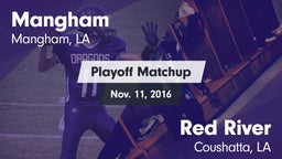Matchup: Mangham vs. Red River  2016