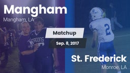 Matchup: Mangham vs. St. Frederick  2017