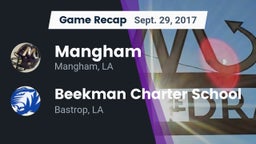 Recap: Mangham  vs. Beekman Charter School 2017