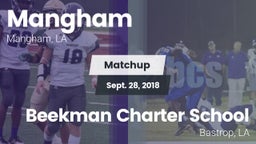 Matchup: Mangham vs. Beekman Charter School 2018
