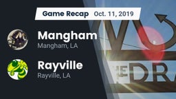 Recap: Mangham  vs. Rayville  2019
