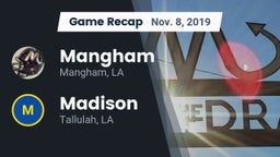 Recap: Mangham  vs. Madison  2019