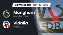 Recap: Mangham  vs. Vidalia  2020