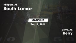 Matchup: South Lamar vs. Berry  2016