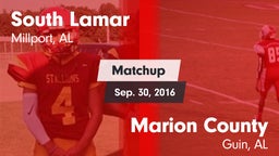 Matchup: South Lamar vs. Marion County  2016