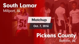 Matchup: South Lamar vs. Pickens County  2016