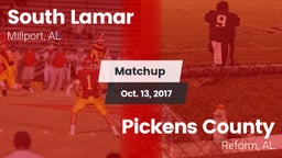 Matchup: South Lamar vs. Pickens County  2017