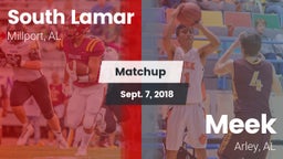 Matchup: South Lamar vs. Meek  2018