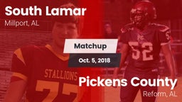 Matchup: South Lamar vs. Pickens County  2018