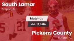 Matchup: South Lamar vs. Pickens County  2020