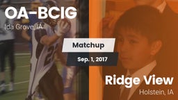 Matchup: Battle Creek-Ida Gro vs. Ridge View  2017