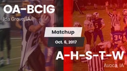 Matchup: Battle Creek-Ida Gro vs. A-H-S-T-W  2017