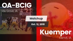 Matchup: Battle Creek-Ida Gro vs. Kuemper  2018