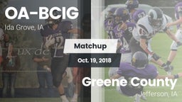Matchup: Battle Creek-Ida Gro vs. Greene County  2018
