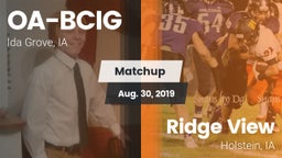 Matchup: Battle Creek-Ida Gro vs. Ridge View  2019