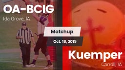 Matchup: Battle Creek-Ida Gro vs. Kuemper  2019