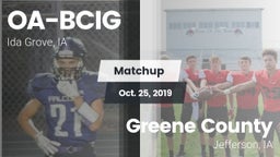 Matchup: Battle Creek-Ida Gro vs. Greene County  2019
