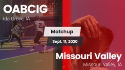 Matchup: Battle Creek Ida Gro vs. Missouri Valley  2020