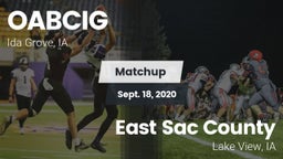 Matchup: Battle Creek Ida Gro vs. East Sac County  2020