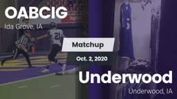 Matchup: Battle Creek Ida Gro vs. Underwood  2020