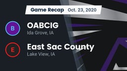 Recap: OABCIG  vs. East Sac County  2020