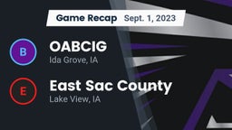 Recap: OABCIG  vs. East Sac County  2023