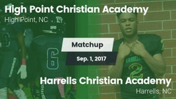 Matchup: High Point Christian vs. Harrells Christian Academy  2017