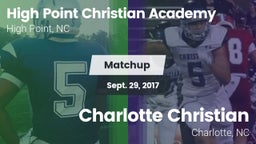 Matchup: High Point Christian vs. Charlotte Christian  2017