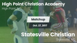 Matchup: High Point Christian vs. Statesville Christian  2017