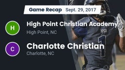 Recap: High Point Christian Academy  vs. Charlotte Christian  2017