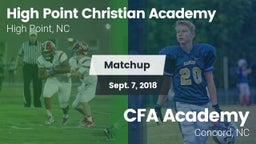 Matchup: High Point Christian vs. CFA Academy 2018