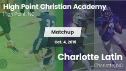 Matchup: High Point Christian vs. Charlotte Latin  2019