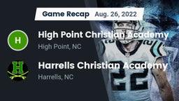 Recap: High Point Christian Academy  vs. Harrells Christian Academy  2022